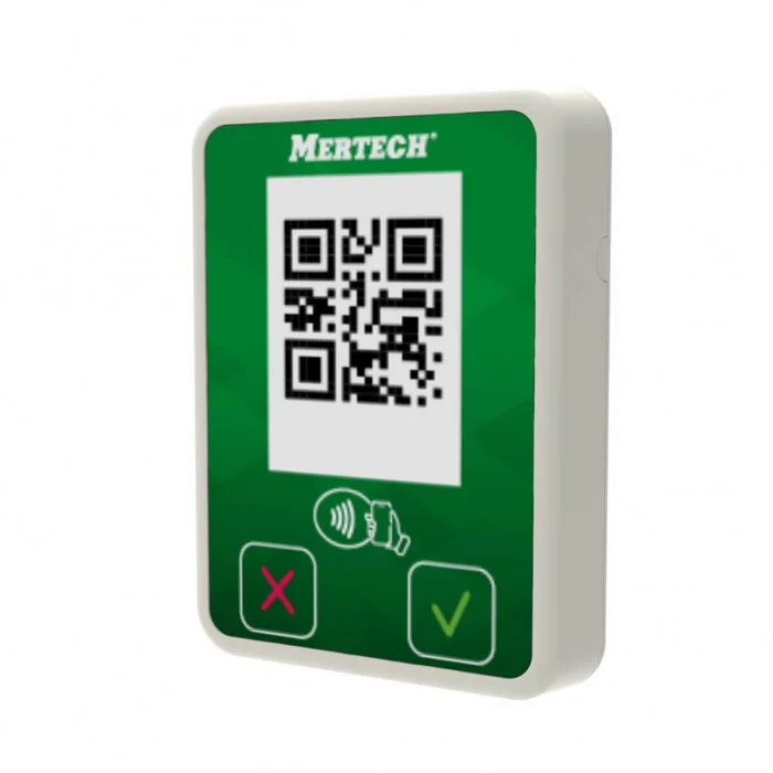 картинка Терминал оплаты СБП MERTECH Mini с NFC белый/зеленый от магазина ККМ.ЦЕНТР